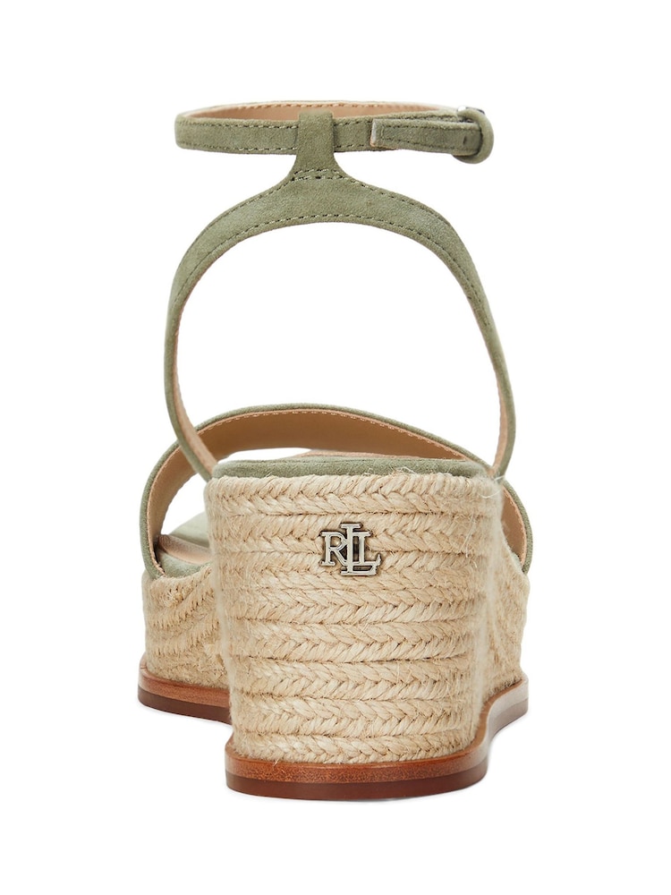 Lauren Ralph Lauren Leona Suede Platform Heeled Espadrilles - Image 4 of 5