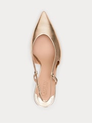 Lauren Ralph Lauren Khloe Leather Slingback Heels - Image 3 of 4