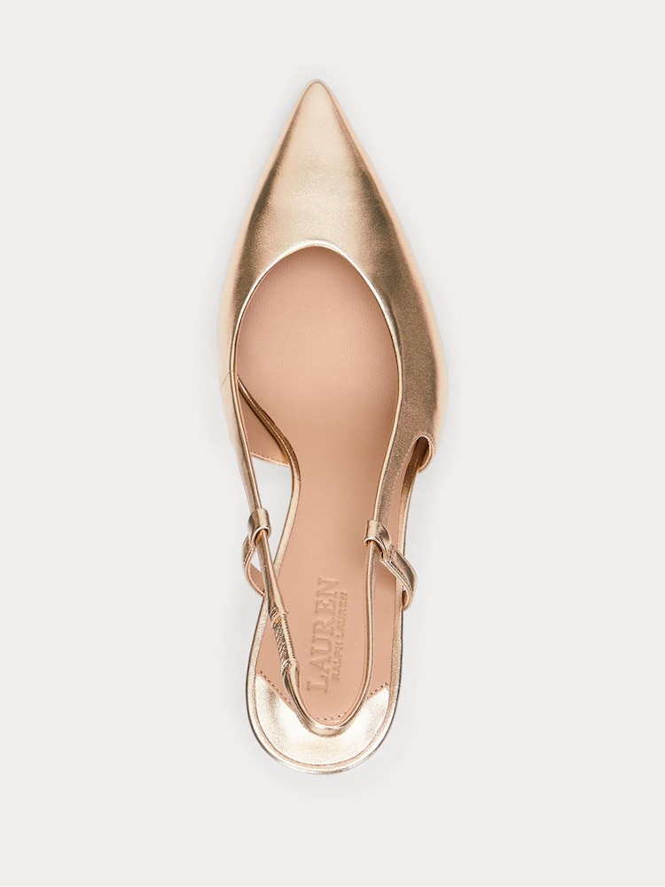 Lauren Ralph Lauren Khloe Leather Slingback Heels - Image 4 of 4