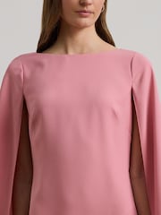 Lauren Ralph Lauren Petra Cape Georgette Cocktail Mini Dress - Image 4 of 5