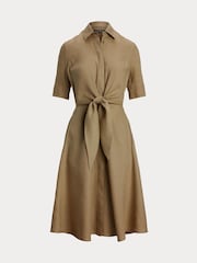 Lauren Ralph Lauren Wakana 100% Linen Belted Shirt Dress - Image 8 of 8