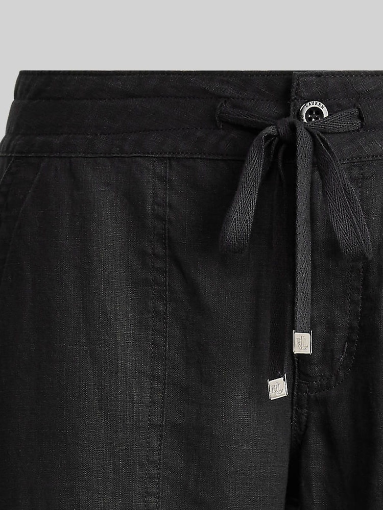 Lauren Ralph Lauren Jovonie Linen Wide Leg Trousers - Image 9 of 9