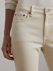 Lauren Ralph Lauren Low Rise Straight Leg Stretch Denim Jeans - Image 4 of 7