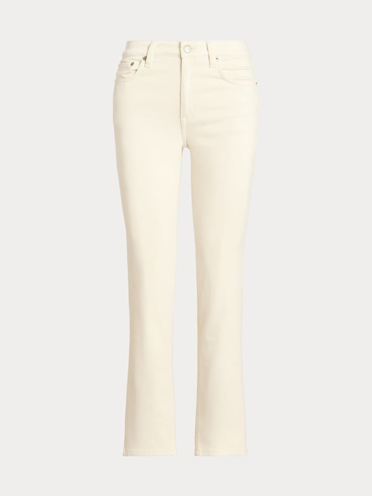 Lauren Ralph Lauren Low Rise Straight Leg Stretch Denim Jeans - Image 7 of 7