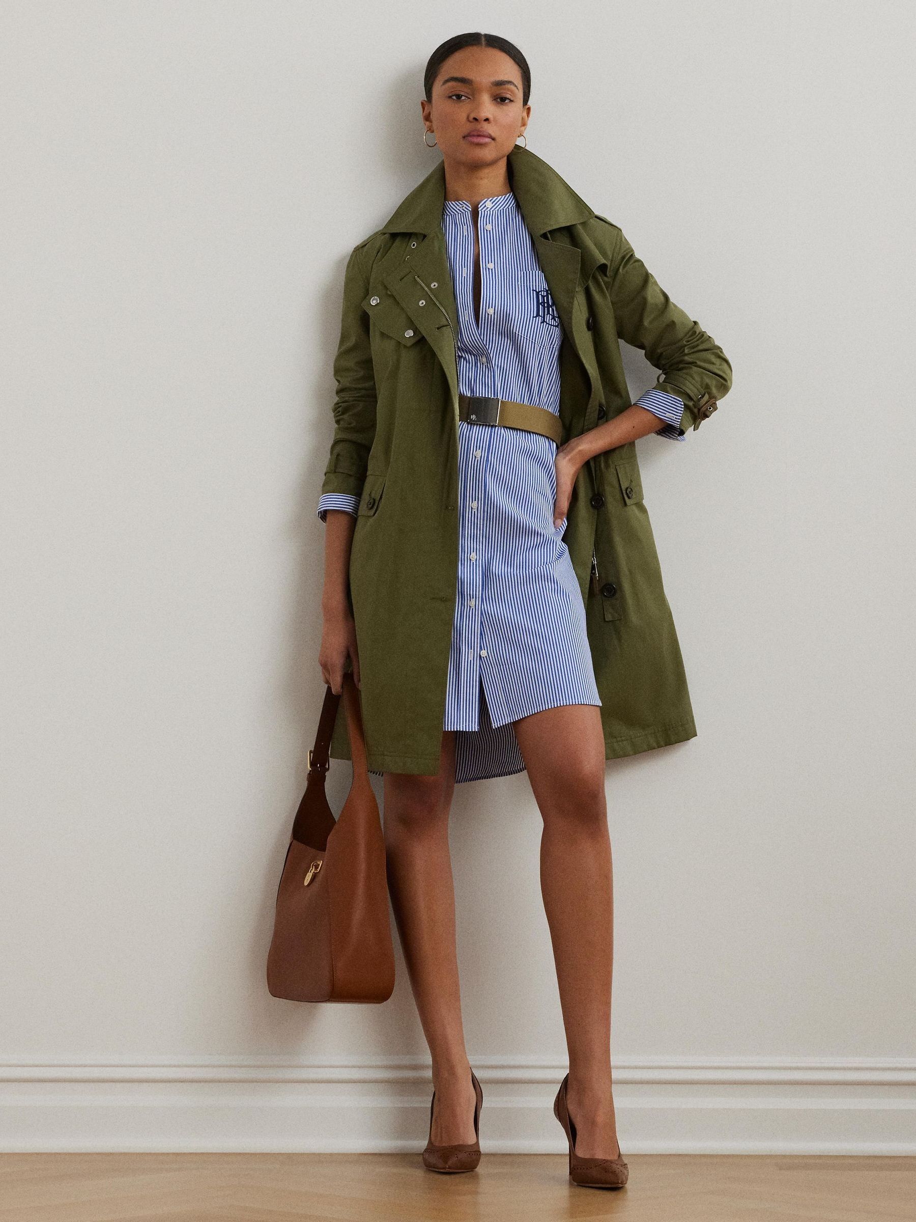 Next：日本 Lauren Ralph Lauren Kinley ストライプ ベルト付き シャツ