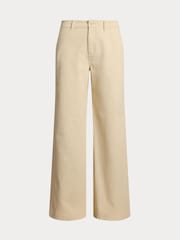 Lauren Ralph Lauren Mahkey Cotton Twill Wide-Leg Trousers - Image 5 of 5