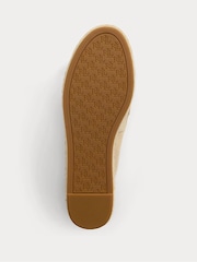 Lauren Ralph Lauren Luize Canvas & Suede Logo Espadrille Brown Trainers - Image 5 of 5