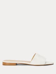Lauren Ralph Lauren Everley Logo Nappa Leather Slide Sandals - Image 1 of 4