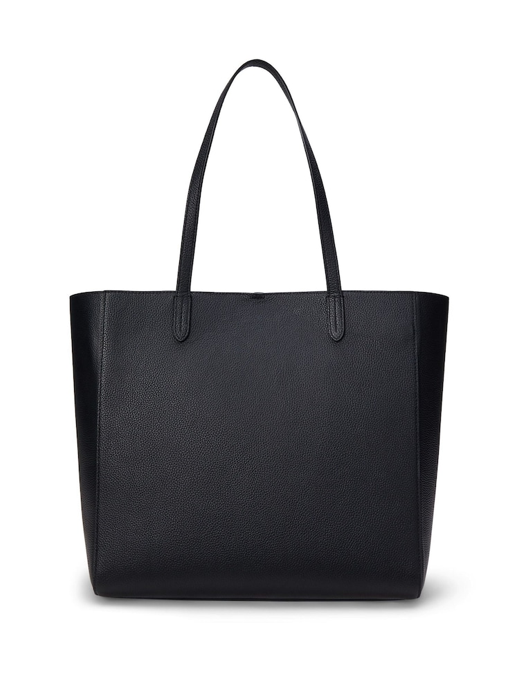 Lauren Ralph Lauren Cameryn Pebbled Leather Logo Tote Bag - Image 2 of 6 Lauren Ralph Lauren Cameryn Pebbled Leather Logo Tote Bag - Image 2 of 6