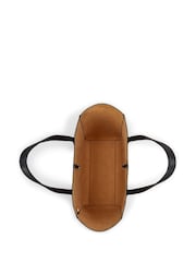 Lauren Ralph Lauren Cameryn Pebbled Leather Logo Tote Bag - Image 3 of 6