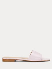 Lauren Ralph Lauren Everley Logo Nappa Leather Slide Sandals - Image 2 of 4