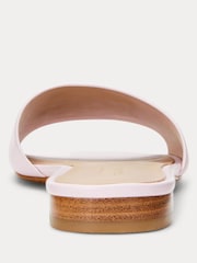 Lauren Ralph Lauren Everley Logo Nappa Leather Slide Sandals - Image 3 of 4