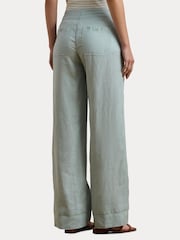 Lauren Ralph Lauren Jovonie Wide Leg Linen Blend Trousers - Image 3 of 8