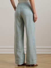 Lauren Ralph Lauren Jovonie Wide Leg Linen Blend Trousers - Image 5 of 8