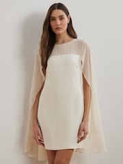 Lauren Ralph Lauren Cape Cocktail Mini Dress - Image 4 of 6