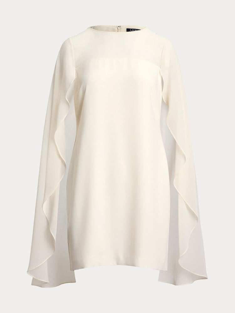 Lauren Ralph Lauren Cape Cocktail Mini Dress - Image 6 of 6