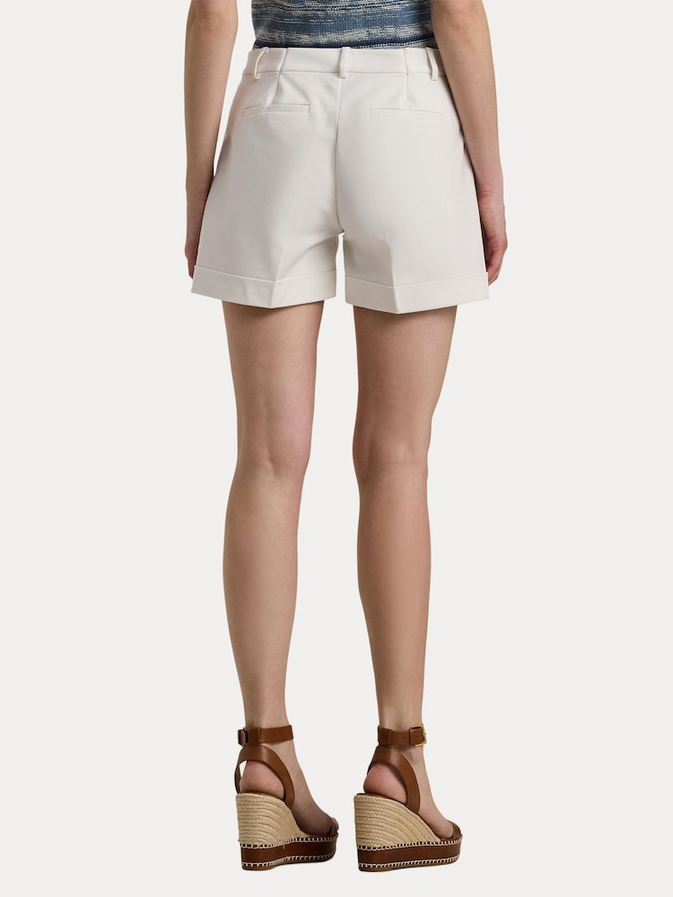 Lauren Ralph Lauren Yernalie High Rise Cotton Shorts - Image 4 of 8