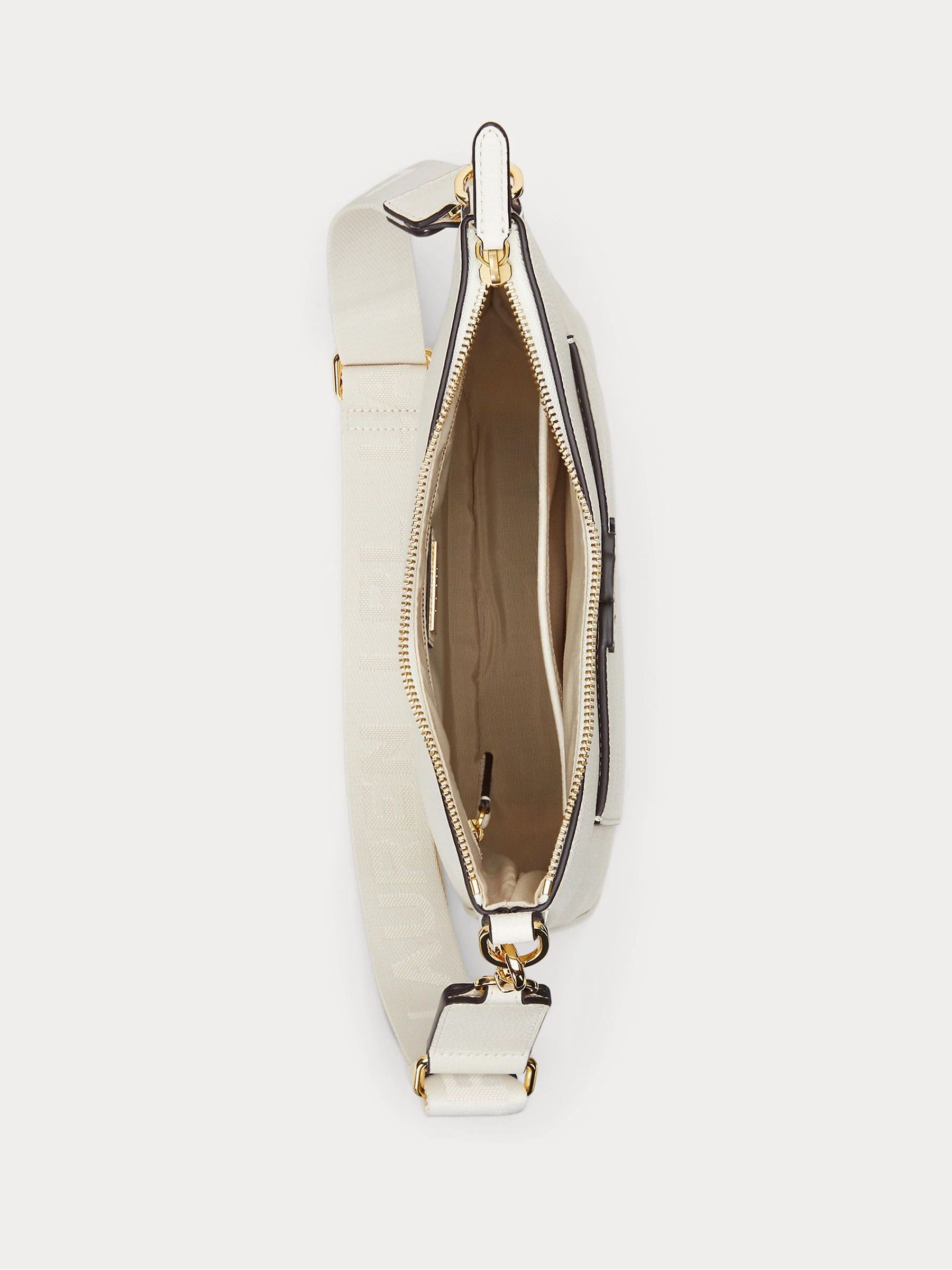 Buy Lauren Ralph Lauren Soft White Cameryn Pebbled Leather Large