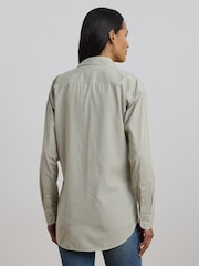 Lauren Ralph Lauren Kotta Stripe Embroidered Logo Shirt - Image 2 of 8
