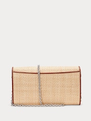 Lauren Ralph Lauren Adair Straw Raffia Chain Crossbody Clutch Bag - Image 2 of 5