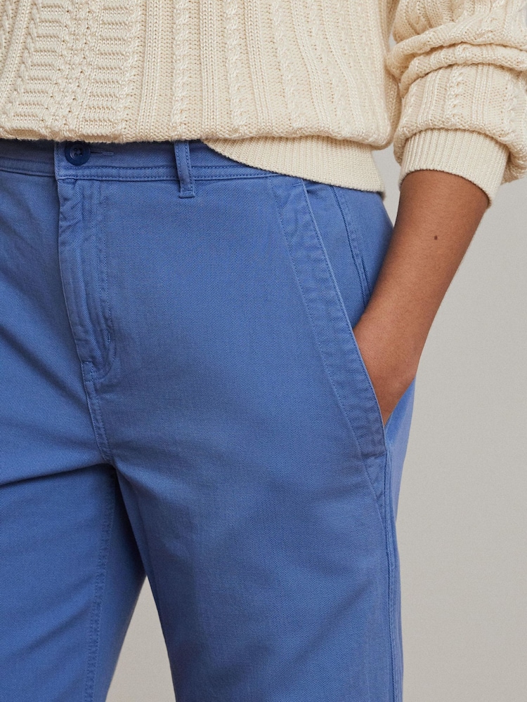 Lauren Ralph Lauren Mahkey Cotton Twill Wide-Leg Trousers - Image 4 of 5