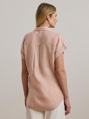 Lauren Ralph Lauren Broono Linen Short Sleeve Shirt - Image 2 of 5