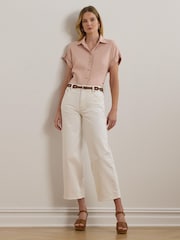 Lauren Ralph Lauren Broono Linen Short Sleeve Shirt - Image 4 of 5