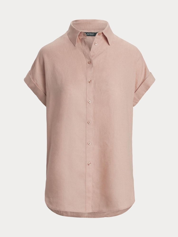 Lauren Ralph Lauren Broono Linen Short Sleeve Shirt - Image 5 of 5
