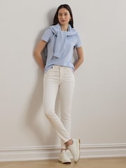 Lauren Ralph Lauren Kiewick Embroidered Logo Polo Shirt - Image 3 of 7