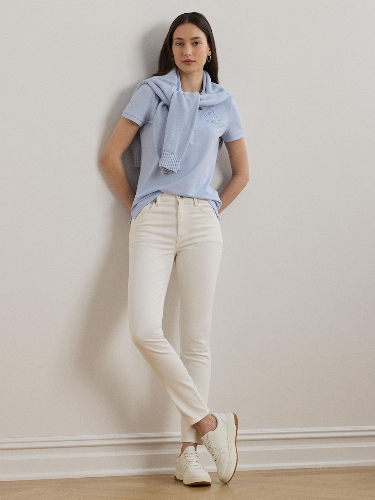 Lauren Ralph Lauren Kiewick Embroidered Logo Polo Shirt - Image 3 of 7