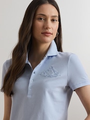 Lauren Ralph Lauren Kiewick Embroidered Logo Polo Shirt - Image 6 of 7