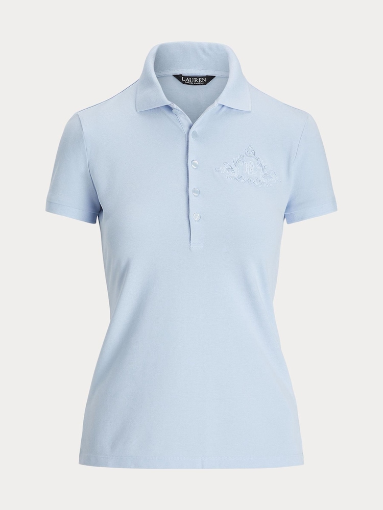 Lauren Ralph Lauren Kiewick Embroidered Logo Polo Shirt - Image 7 of 7