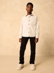 Light Grey Brushed Overshirt (3-16yrs) - Image 10 of 12