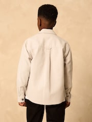 Light Grey Brushed Overshirt (3-16yrs) - Image 12 of 12