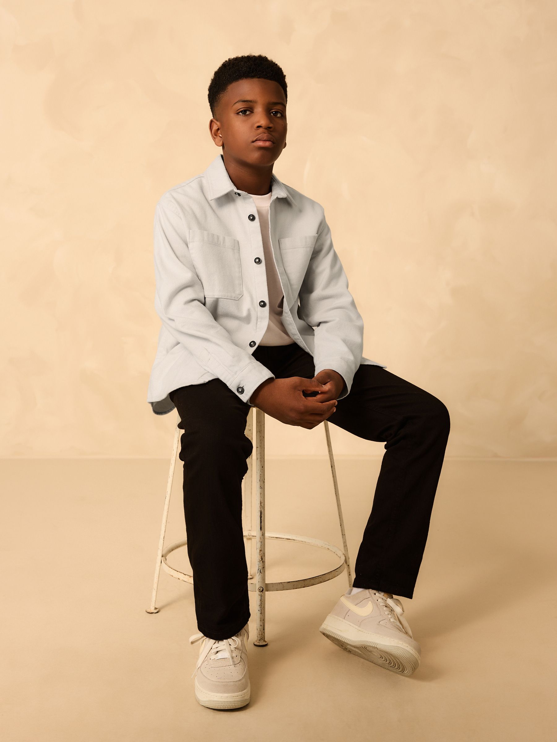 Buy Light Grey Brushed Overshirt (3-16yrs) from Next USA