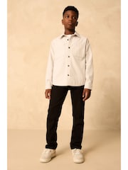 Light Grey Brushed Overshirt (3-16yrs) - Image 3 of 12