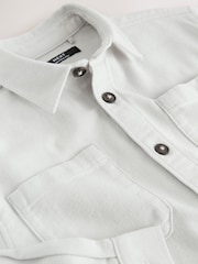 Light Grey Brushed Overshirt (3-16yrs) - Image 8 of 12