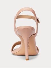 Cream - Lauren Ralph Lauren Gwen Curea din piele Nappa tocuri - Imaginea 3 din 4