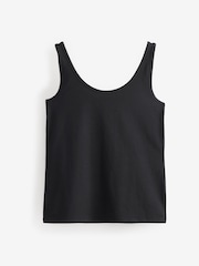 Black Sleeveless Vest Tops 2 Pack - Image 2 of 2