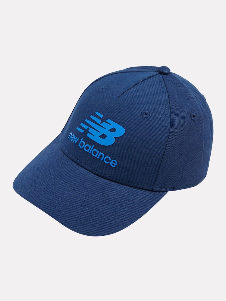 New Balance Blue Stacked Logo Cap - Image 1 of 3