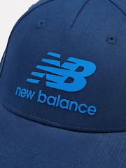 New Balance Blue Stacked Logo Cap - Image 3 of 3