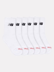 New Balance White Kids Everyday Trainer Crew Socks 3 Pack - Image 1 of 4
