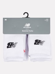 New Balance White Kids Everyday Trainer Crew Socks 3 Pack - Image 2 of 4