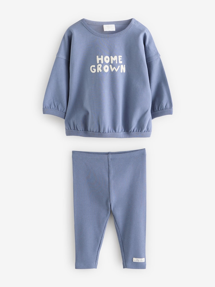 Blue Home Grown Top and Jogger Set 2 Piece - Image 1 of 1