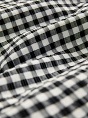 Black/White Gingham Seersucker Bandeau Midi Summer Dress - Image 6 of 6
