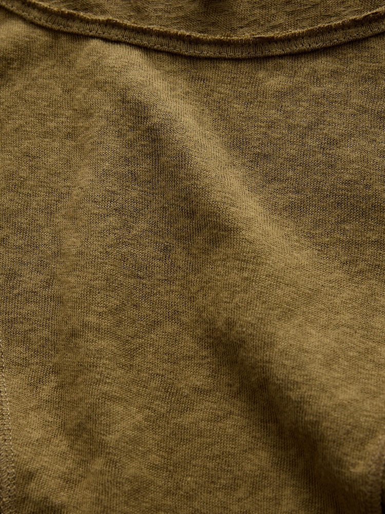 Khaki Green Jersey Seam Detail Mini Dress - Image 3 of 3