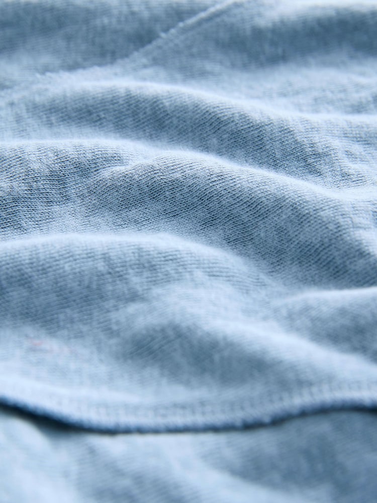 Chambray Blue Jersey Seam Detail Mini Dress - Image 5 of 5