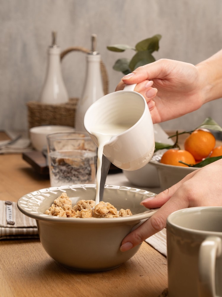 Artisan Street 12 Piece Natural Leaf Stone Dinner Set - Image 3 of 4