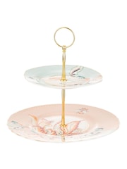 Yvonne Ellen Multi Floral 2 Tier Cake Stand - Image 2 of 4