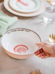 Yvonne Ellen Pink Shell Serving Bowl - Image 1 of 4